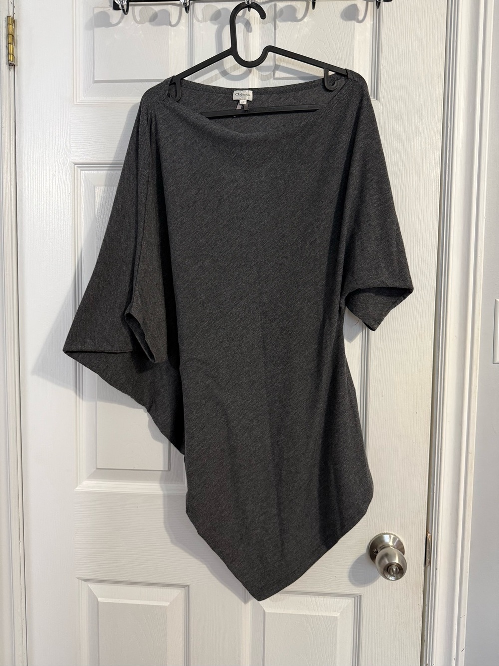 Funky y2K Asymmetrical Charcoal Top